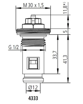 Вставка вентильная для радиаторов 4333-00.301