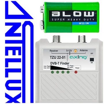 ИЗМЕРИТЕЛЬ СИГНАЛА DVB-T TZU 22 FINDER DVB-T + БАТАРЕЯ