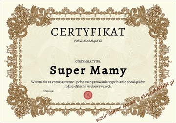 Kapcie Pantofle Prezent na dzień dla SUPER MAMY 39