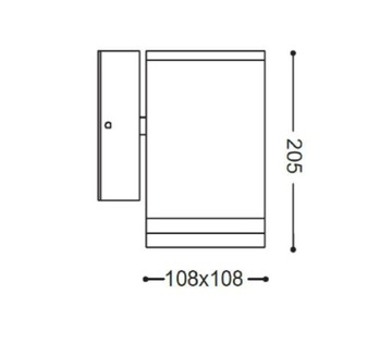 Светодиодный настенный светильник для наружного освещения 6 Вт IP54