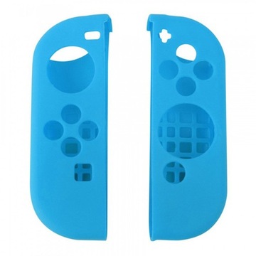 2x Etui silikonowe soft na Joy-Con Switch Niebiesk