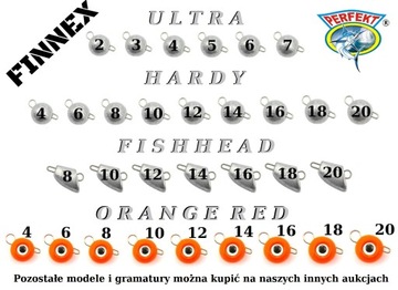 5 X CZEBURASZKA FINNEX HARDY 20gr na drucie 0,8 mm