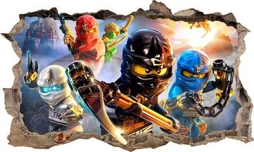 Наклейка на стену LEGO NINJAGO 3D XXL