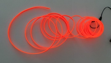 Оранжевое оптоволокно EL WIRE Ambient LED лента 5м