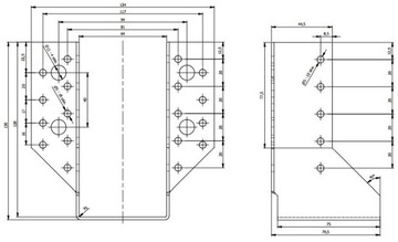 СОЕДИНИТЕЛЬ КРОНШТЕЙНА БАЛКИ WB20 64x128 СЕРТИФИКАТ