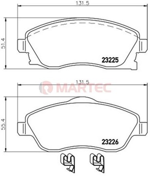 Klocki Hamulcowe PRZÓD Opel CORSA C 2000-2006r HIT