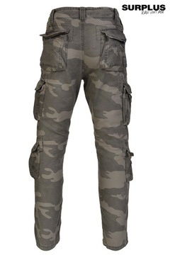 SPODNIE Slim SURPLUS AIRBORNE Slimmy BLACKCamo XL