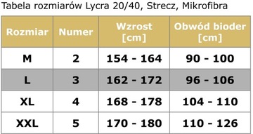 MIRELLA Rajstopy microfibra 60 den gładkie kryjące 3/L Bronzo