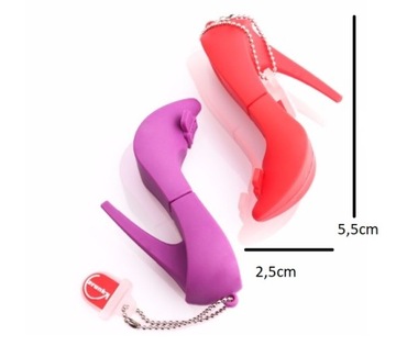 PENDRIVE USB 16 GB SZPILKI CZERWONE BUTY OBCASY
