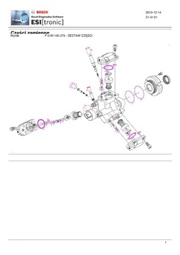 Уплотнения для насосов BOSCH CR F01M101454 F01M101455