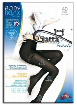 КОЛГОТКИ Gatta BODY RELAX MEDICA 40 DEN 4-L черные