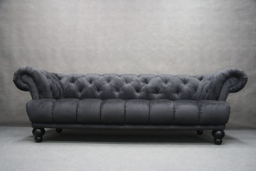 CHESTERFIELD Стеганый диван Графитовый черный AMORE 22 BLACK Glamour