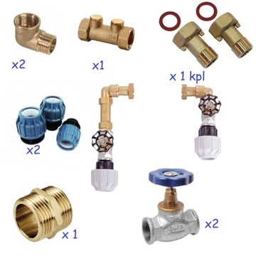 КОМПЛЕКТ ДЛЯ ПОДКЛЮЧЕНИЯ КОНСОЛИ ВОДОМЕРА 3/4 ПАКЕТ