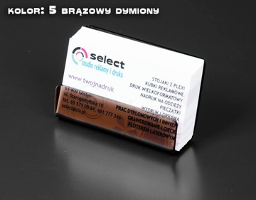 ЦВЕТНАЯ ПОДСТАВКА ДЛЯ ВИЗИТНИЦ, PLEXI BUSINESS CARD 3мм