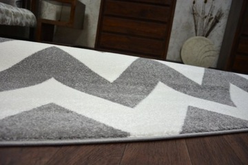 Ковер 140x190 SCANDINAVIAN ZIGZAG GREY SK #GR2191