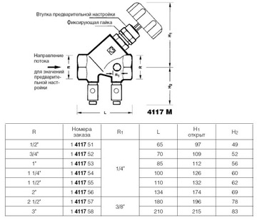 КЛАПАН HERZ STROMAX 4117 M DN20 3/4 1411752