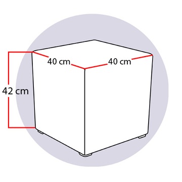 Pufa kostka kwadrat 40x40 wzór AMERICA flaga usaa