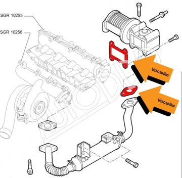 4 Прокладка EGR OPEL SAAB 1.9 CDTI TiD Z19DTH