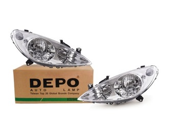 Peugeot 307 01- reflektory lampy+halogen L+P DEPO