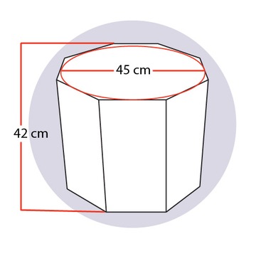 Пуф Octagon, экокожа, ЦВЕТ БЕЛЫЙ, производитель