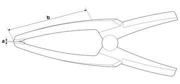 Bessey XCL 55/60 глубокий фиксированный пружинный зажим