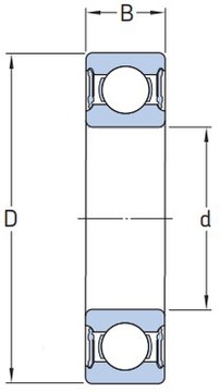 Подшипник шариковый 6306 2RS KOYO ЯПОНИЯ 30x72x19