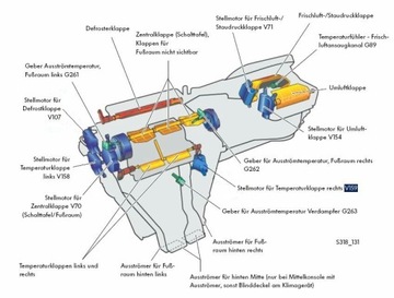 Потенциометр электродвигателя кондиционера Passat B6 V159