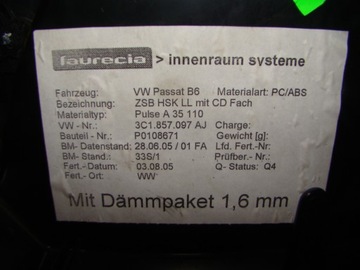 фото thumb №10, Vw passat b6 бардачок пасажира + чейнджер дисків vw