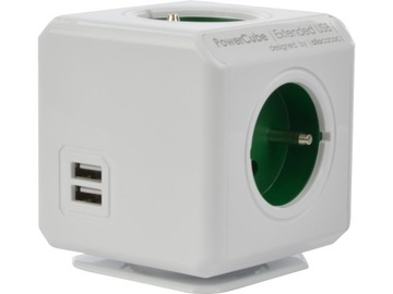 Разветвитель Лента питания PowerCube 4gn 2USB 1,5м