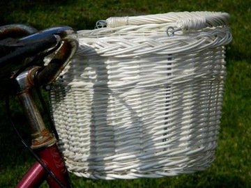 Передняя корзина для велосипеда BIKE BASKET маленькая, БЕЛАЯ