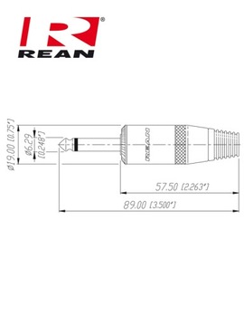 РАЗЪЕМ ДЛЯ ДИНАМИКА 6,3 мм REAN / NEUTRIK NYS225