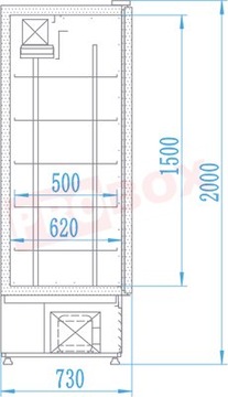 Шкаф холодильный RAPA Щ-З 1400 холодильник