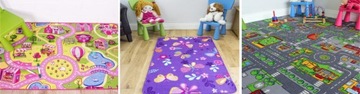 КОВРИК SWEET CARPET для девочек 250X400 Pink Streets Patterns