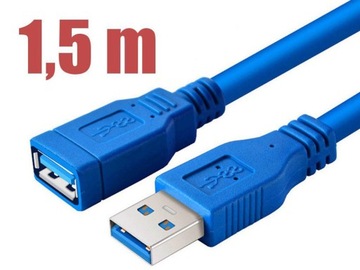 Удлинительный кабель USB 3.0 AM-AF FAST 1,5 м