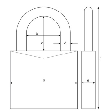 ABUS 10 НАВЕСНЫХ ЗАМКОВ НА 1 ТИТАЛОВЫЙ ЗАМОК 10x60MM С КЛЮЧОМ