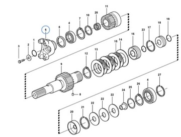 ФЛОНКА ПЕРЕДНЯЯ ЗАДНЯЯ ТРАНСМИССИЯ VOLVO BL71 11709146