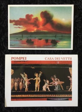 Открытка POMPEJUS VESUVIUS сувенир ИТАЛИЯ