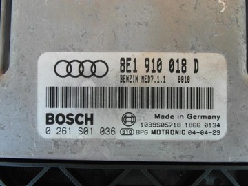 AUDI A4 B6 2.0 FSI KOMPUTER STEROWNIK SILNIKA 8E1910018D