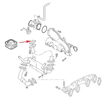 005 Пробка EGR TDI AUDI SEAT SKODA VW FORD