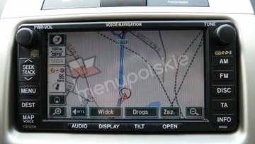 POLSKIE MENU NAWIGACJA TOYOTA MAPA LAND CRUSIER V8