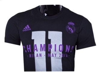 Футболка ADIDAS REAL MADRID, хлопок черного цвета, размер M