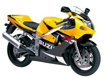 НАКЛЕЙКИ SUZUKI GSX-R-600 2001 K1 ЖЕЛТАЯ РЕПЛИКА