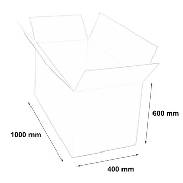 КАРТОННАЯ КОРОБКА 1000x400x600 ПОДДОННАЯ КОРОБКА 700гBC