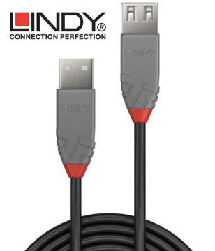 УДЛИНИТЕЛЬ USB 2.0 A-A LINDY 36701 — 0,5 м