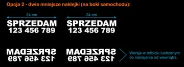 наклейка АВТОМОБИЛЬ НА ПРОДАЖУ - автомобильные наклейки