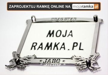 Рамка номерного знака мотоцикла для Chopper Inox!