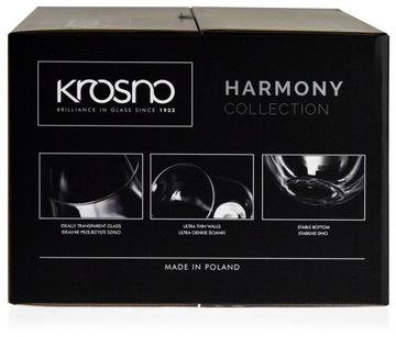 Красивые бокалы для воды KROSNO Harmony 580/670мл