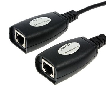 Удлинительный USB-кабель по витой паре RJ45 CAT5 5e 6 50 м LAN