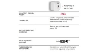 ARISTON ANDRIS 10L ПОДОГРЕВАТЕЛЬ ПОД МАКОВИНОЙ