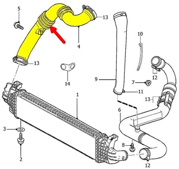 фото thumb №5, Volvo 2,0d c30 c70 31261896 труба waz шланг turbo